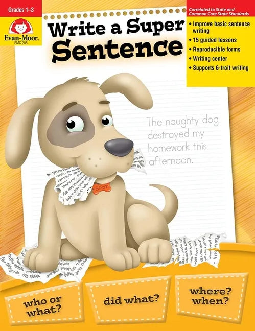 Write a Super Sentence, Grade 1 - 3 Teacher Resource - Paperback