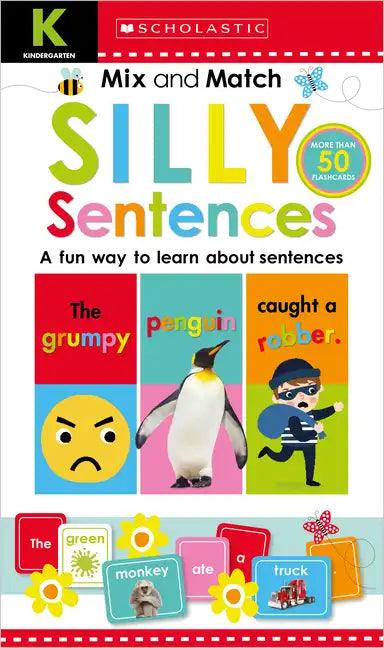 Mix & Match Silly Sentences Kindergarten Workbook: Scholastic Early Learners (Workbook) - Hardcover