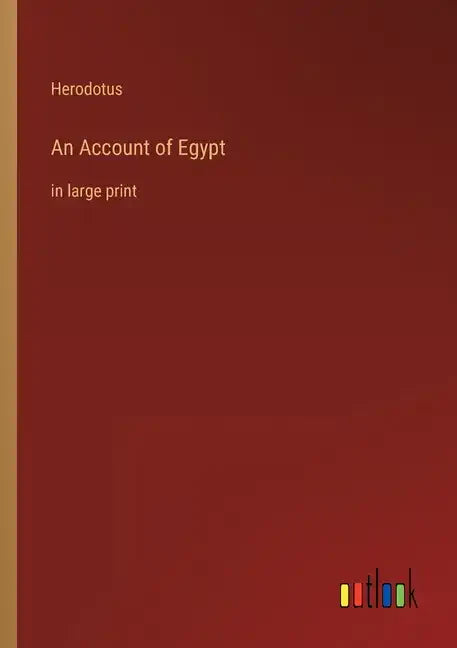 An Account of Egypt: in large print - Paperback