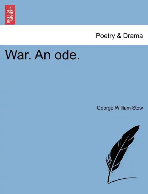 War. an Ode. - Paperback