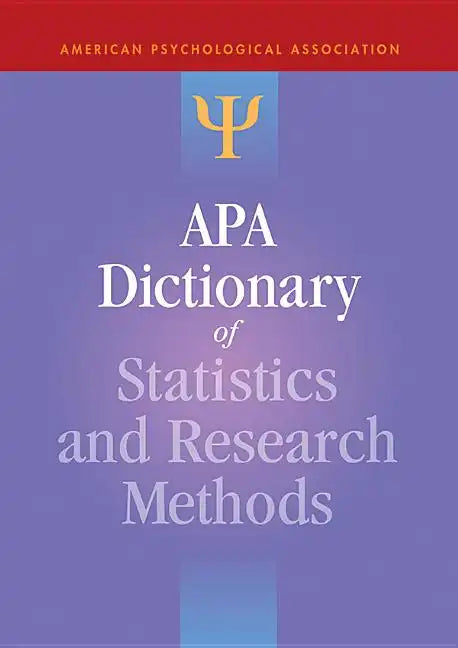 APA Dictionary of Statistics and Research Methods - Hardcover