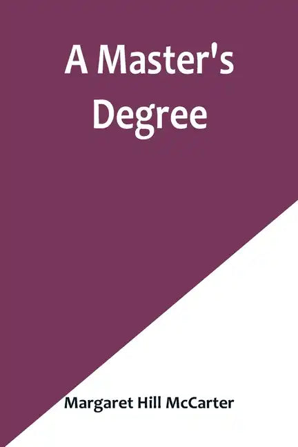 A Master's Degree - Paperback