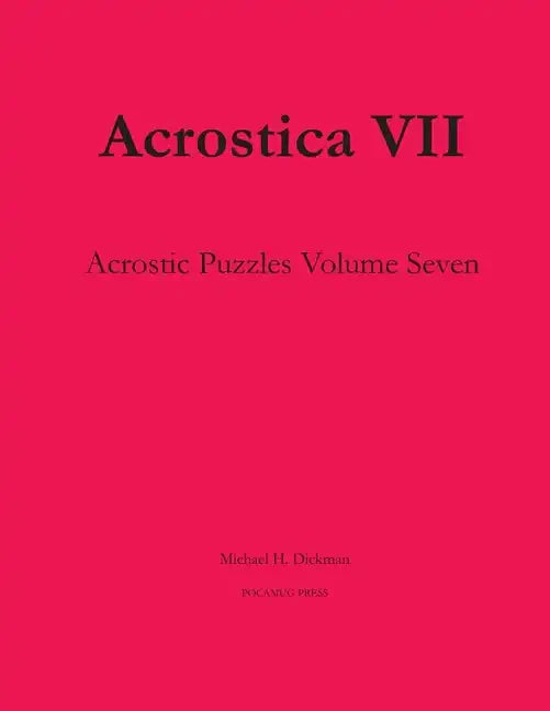 Acrostica VII - Paperback