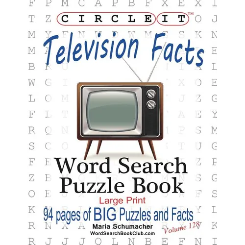 Circle It, Television Facts, Word Search, Puzzle Book - Paperback