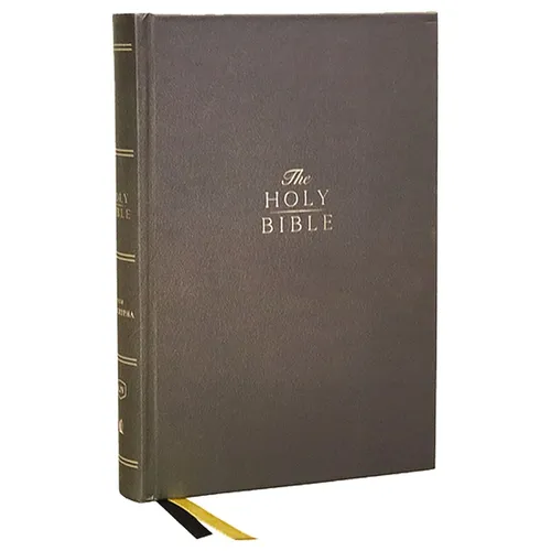 KJV Holy Bible with Apocrypha and 73,000 Center-Column Cross References, Hardcover, Red Letter, Comfort Print: King James Version - Hardcover