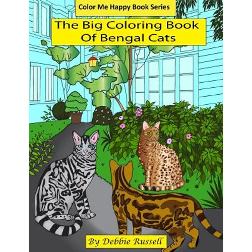 The Big Coloring Book Of Bengal Cats - Paperback