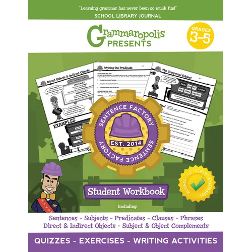 The Parts of the Sentence Workbook, Grades 3-5 - Paperback