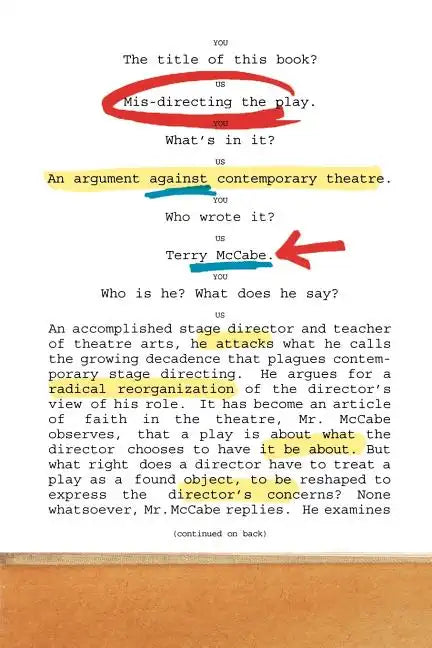 Mis-directing the Play: An Argument Against Contemporary Theatre - Paperback