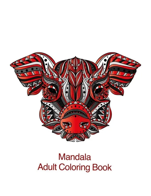 Mandala Adult Coloring Book: Coloring for adults with raccoons, crocodiles, squirrels and many other - Paperback