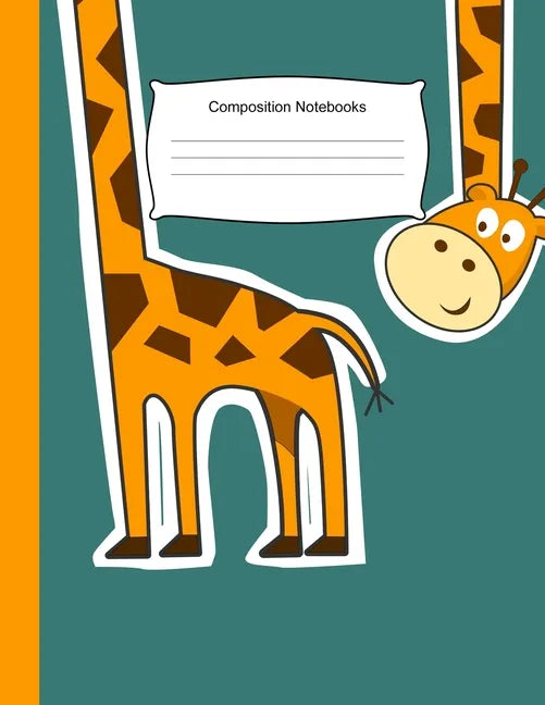 Composition Notebooks: 8.5 x 11,100 Wide Ruled Line Paper, Cute School Notebook, School Composition Notebooks, Back to school, Giraffe - Paperback
