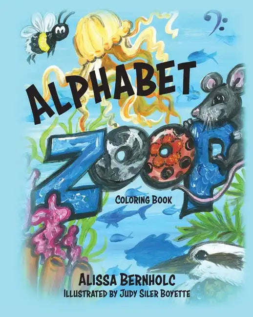 Alphabet ZooP Coloring Book: Zoological Poetry From A to Z - Paperback