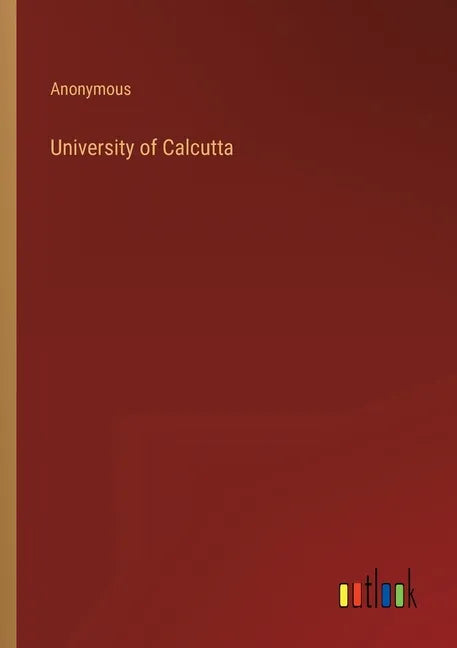 University of Calcutta - Paperback