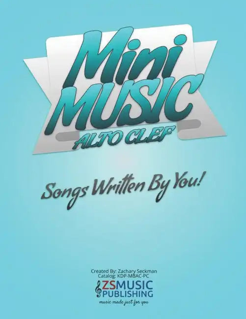Mini Music Book for Alto Clef: An Easy-Peasy book for Easy-Peasy Composing - Paperback