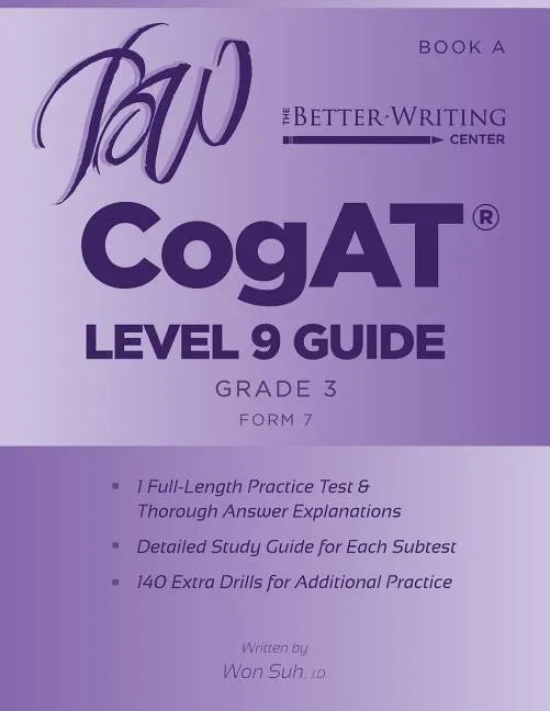 CogAT Level 9 (Grade 3) Guide: Book A - Paperback