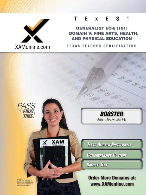 TExES Generalist Ec-6 191 Fine Arts, Health and Physical Education Boost Edition - Paperback