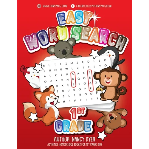 Easy Word Search 1st Grade: Activities Homeschool Books for 1st Grade Kids - Paperback