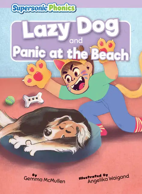Lazy Dog & Panic at the Beach - Library Binding
