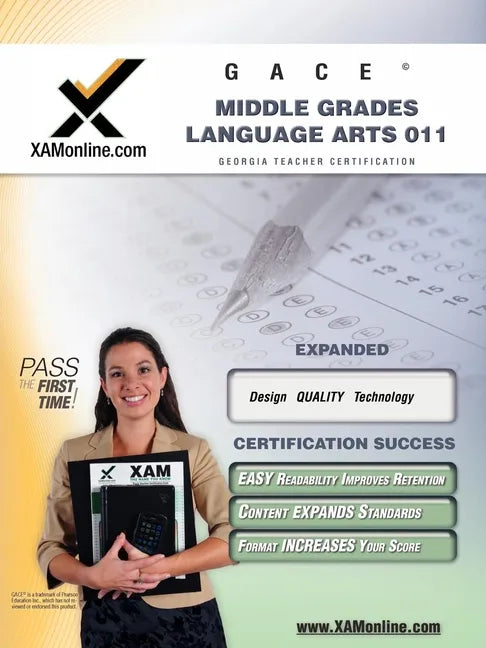 Gace Middle Grades Language Arts 011 Teacher Certification Test Prep Study Guide: Teacher Certification Exam - Paperback