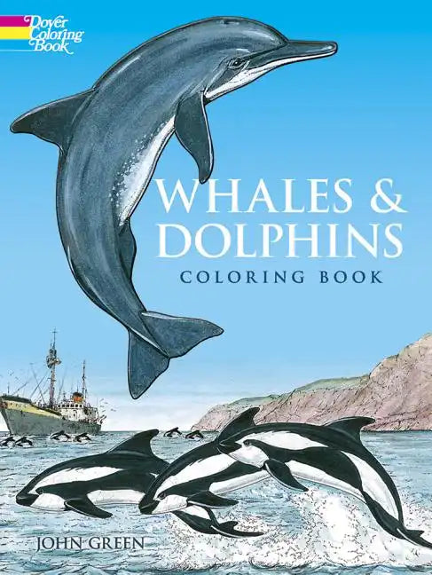 Whales and Dolphins Coloring Book - Paperback