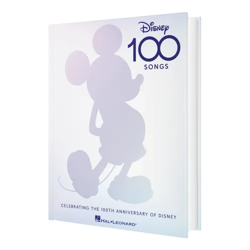 Disney 100 Songs: Songbook Celebrating the 100th Anniversary of Disney Complete with Foreword by Alan Menken, Preface by Disney Historian Randy Thornt - Hardcover