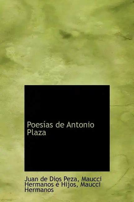 Poesías de Antonio Plaza - Hardcover