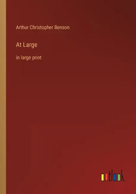 At Large: in large print - Paperback