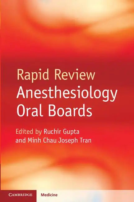 Rapid Review Anesthesiology Oral Boards - Paperback