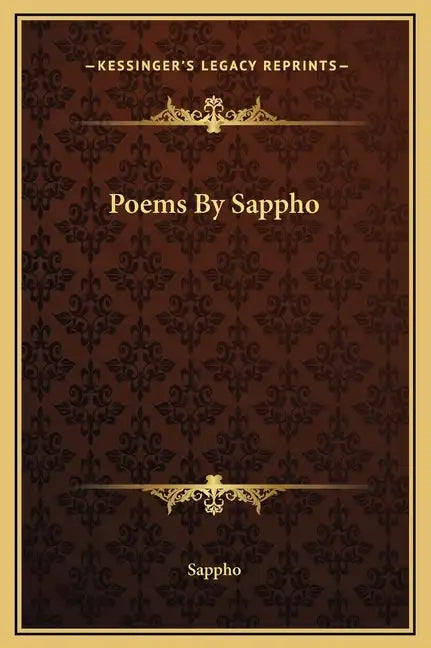 Poems by Sappho - Hardcover