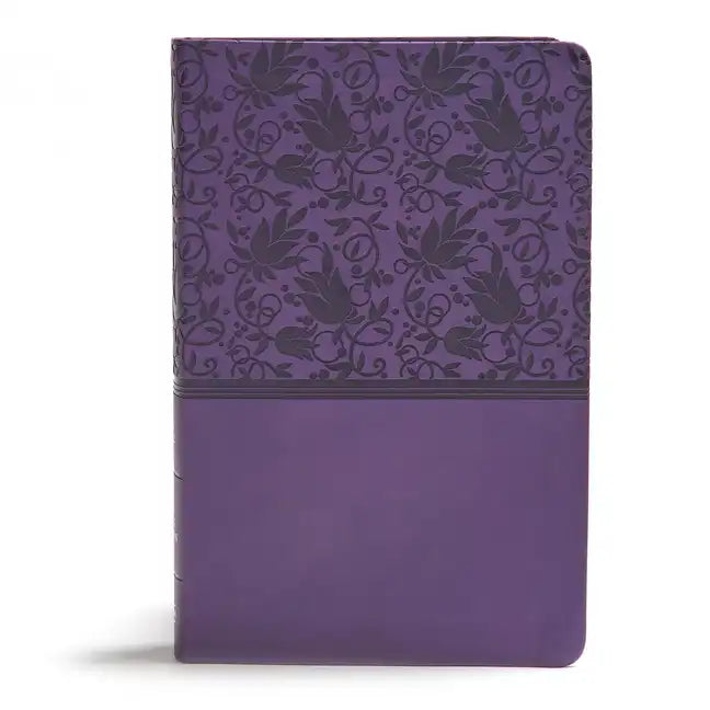 KJV Giant Print Reference Bible, Purple Leathertouch - Imitation Leather