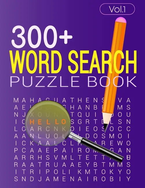 300+ WORD SEARCH PUZZLE BOOK (Vol.1): Word search book with solution - Paperback