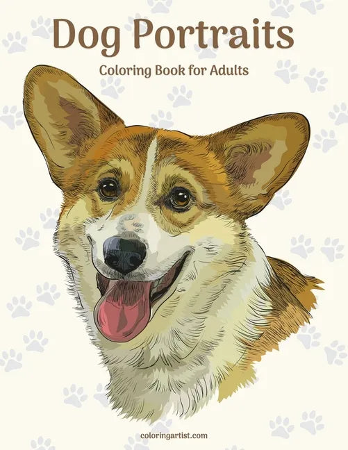 Dog Portraits Coloring Book for Adults - Paperback