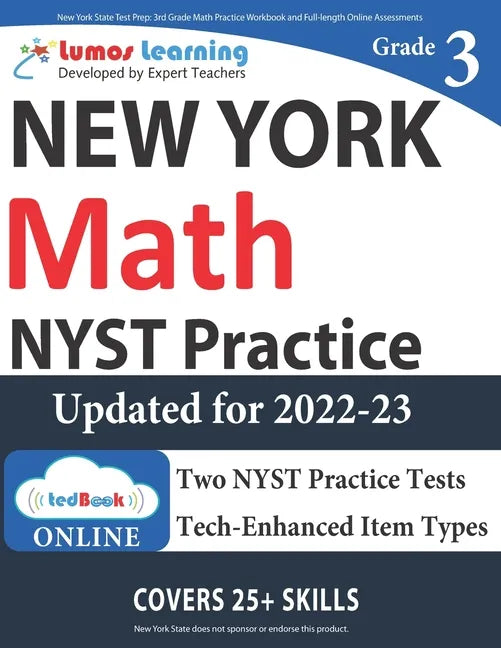 New York State Test Prep: 3rd Grade Math Practice Workbook and Full-length Online Assessments: NYST Study Guide - Paperback