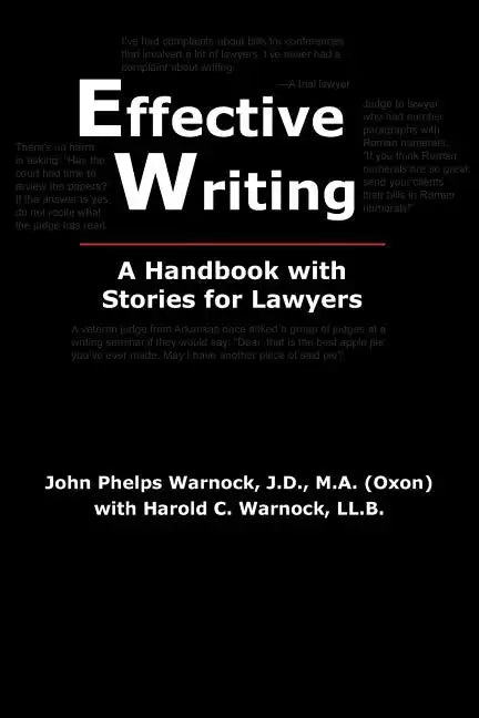 Effective Writing: A Handbook with Stories for Lawyers - Paperback