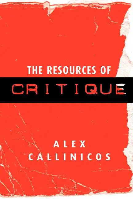 The Resources of Critique - Paperback