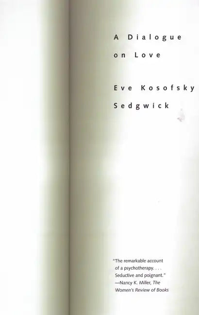 A Dialogue On Love - Paperback