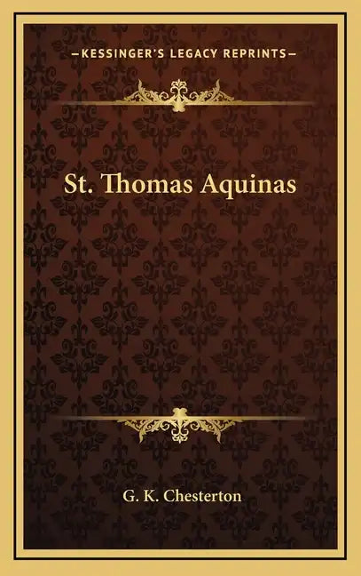 St. Thomas Aquinas - Hardcover