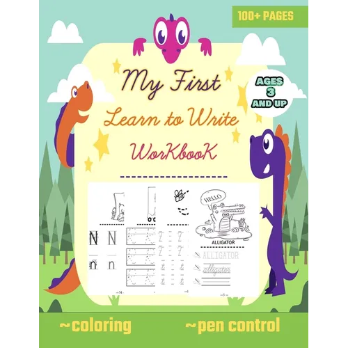 My first learn to write workbook ages 3 and up: Big letter tracing for preschoolers and kids (toddlers) 2-4 year olds (ABC books), practice line traci - Paperback