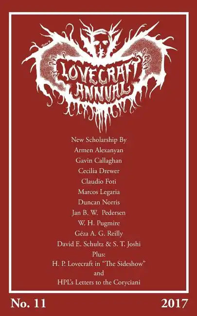 Lovecraft Annual No. 11 (2017) - Paperback