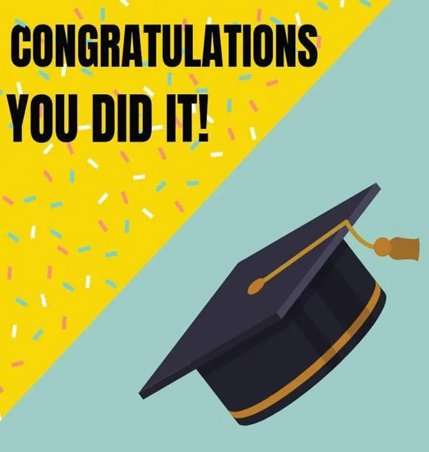 Congratulations Graduate Guest Book Hardcover: Message book to share well wishes and memories, memory book, guest book for graduation party, keepsake, - Hardcover