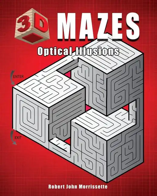 3D Mazes: Optical Illusions - Paperback