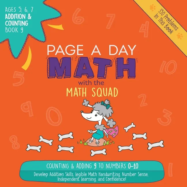Page A Day Math Addition & Counting Book 9: Adding 9 to the Numbers 0-10 - Paperback
