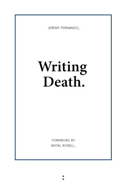 Writing Death - Paperback