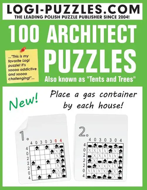 100 Architect Puzzles: Tents and Trees - Paperback