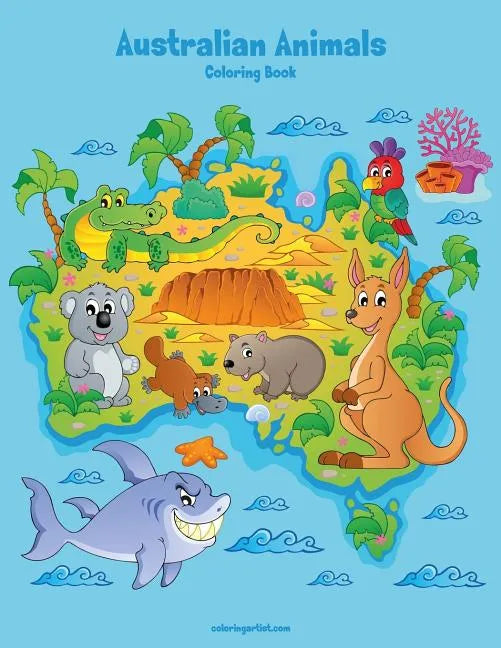 Australian Animals Coloring Book 1 - Paperback
