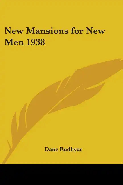 New Mansions for New Men 1938 - Paperback