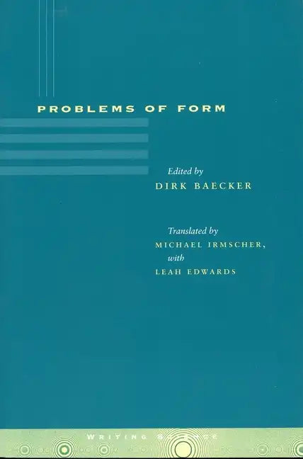Problems of Form - Paperback