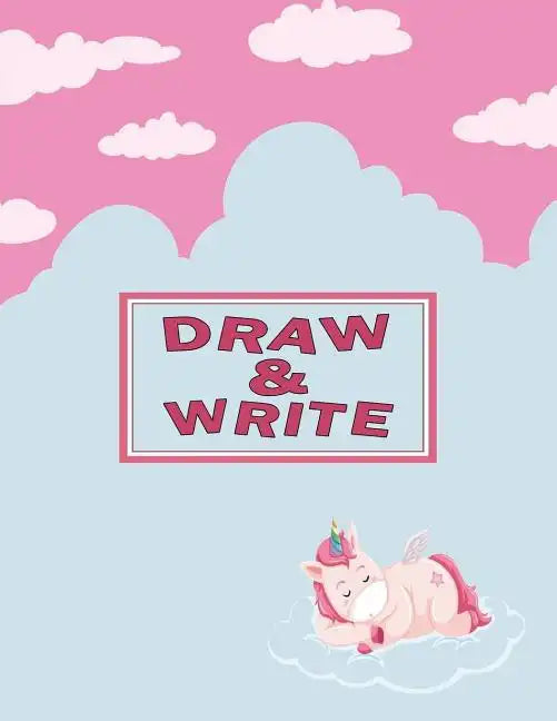 Story Writing Paper for Kids: Primary Drawing & Writing Paper Kindergarten Kids K-2 - Sleeping Unicorn - Paperback