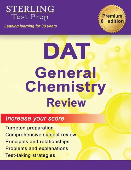 Sterling Test Prep DAT General Chemistry Review: Complete Subject Review - Paperback