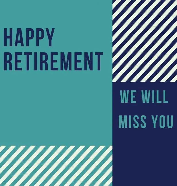 Happy Retirement Guest Book (Hardcover): Guestbook for retirement, message book, memory book, keepsake, retirement book to sign - Hardcover