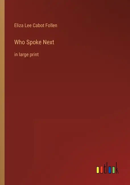 Who Spoke Next: in large print - Paperback